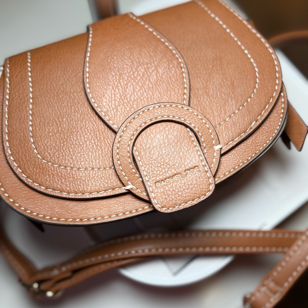 Rachel Zoe Tan Leather Crossbody Bag